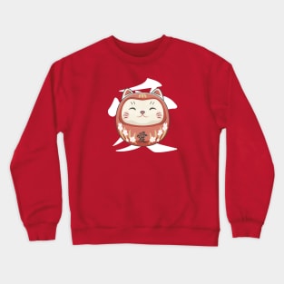 Daruma Cat Crewneck Sweatshirt